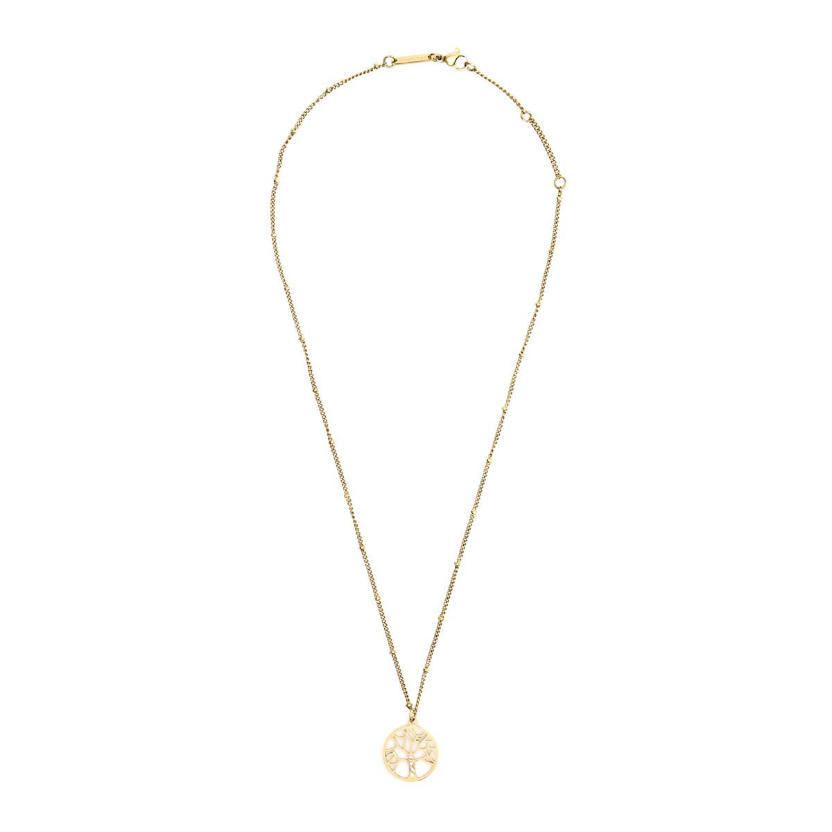 Collar Dorado con Colgante Árbol 2