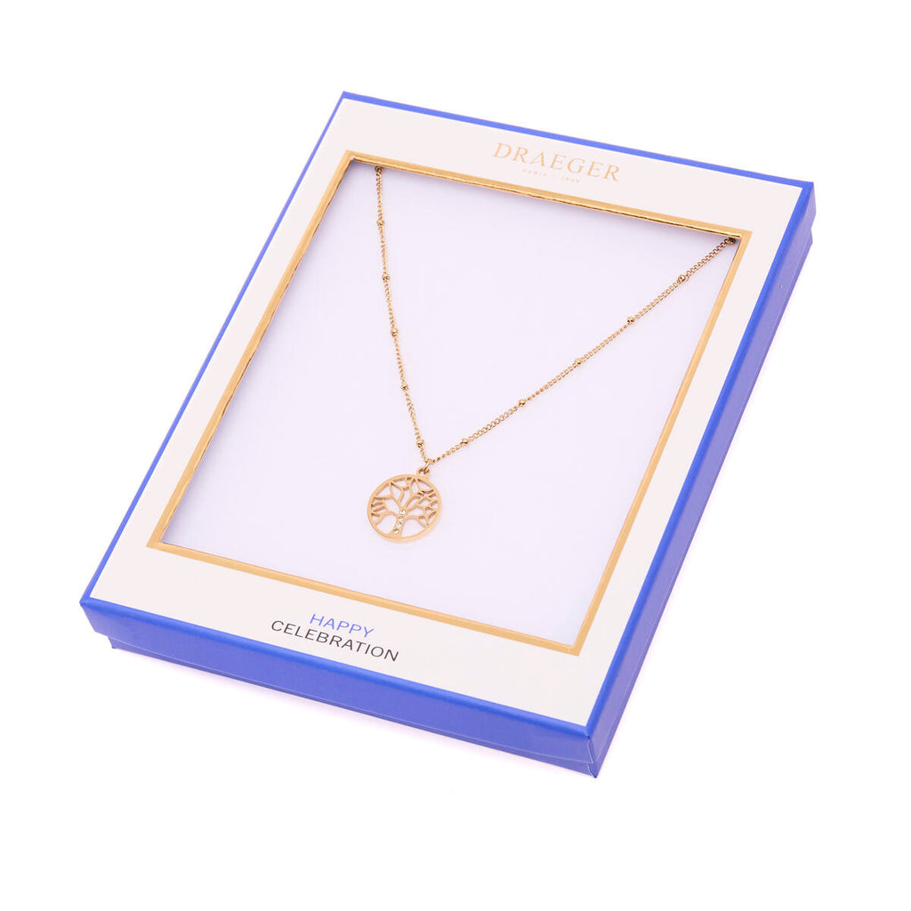 Collar Dorado con Colgante Árbol 3