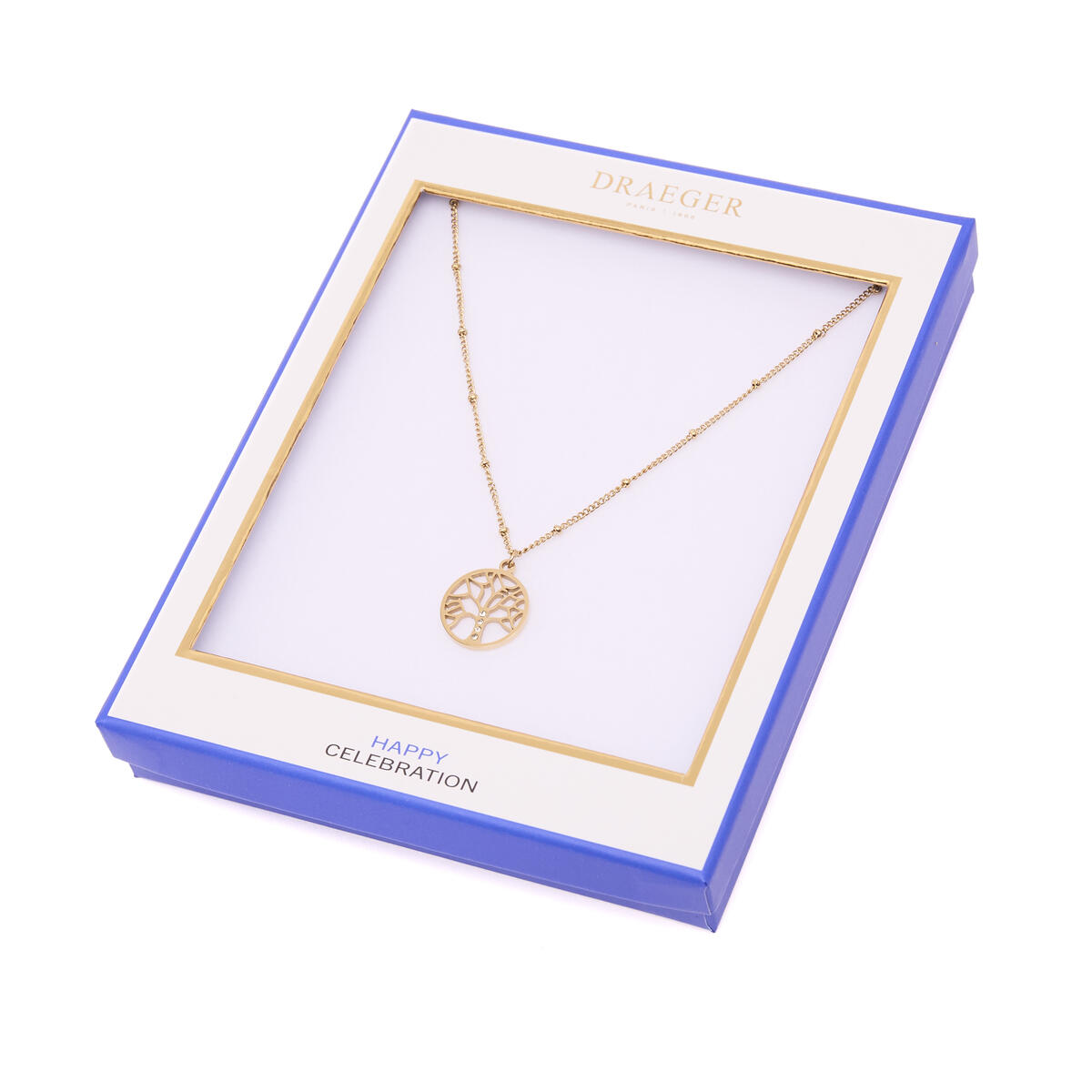 Collar Dorado con Colgante Árbol 3