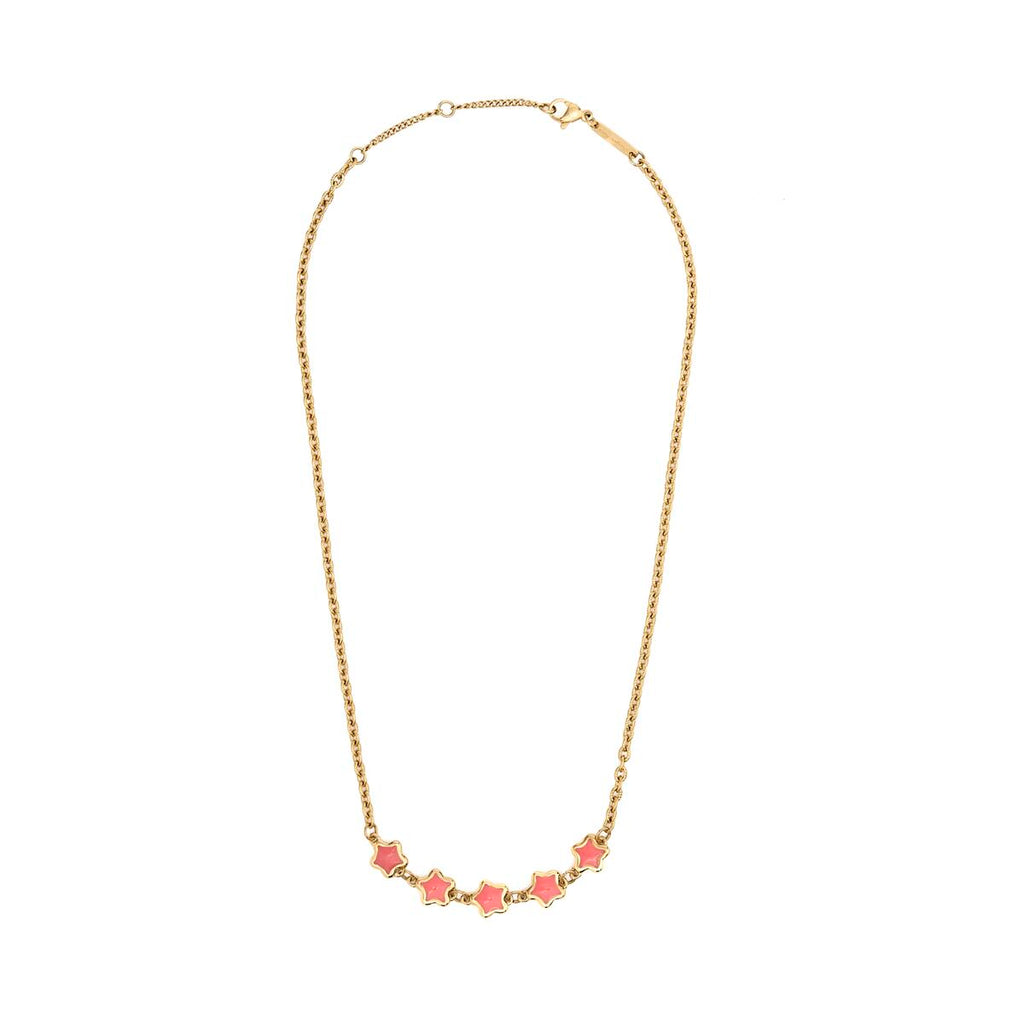 Collar Dorado con Estrellas Esmaltadas 2