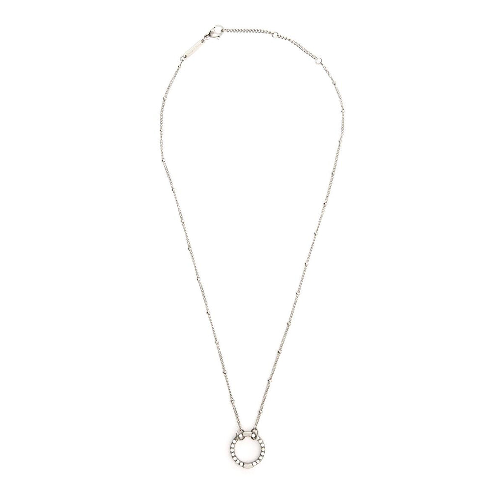 Collar Plateado con Anillo 2