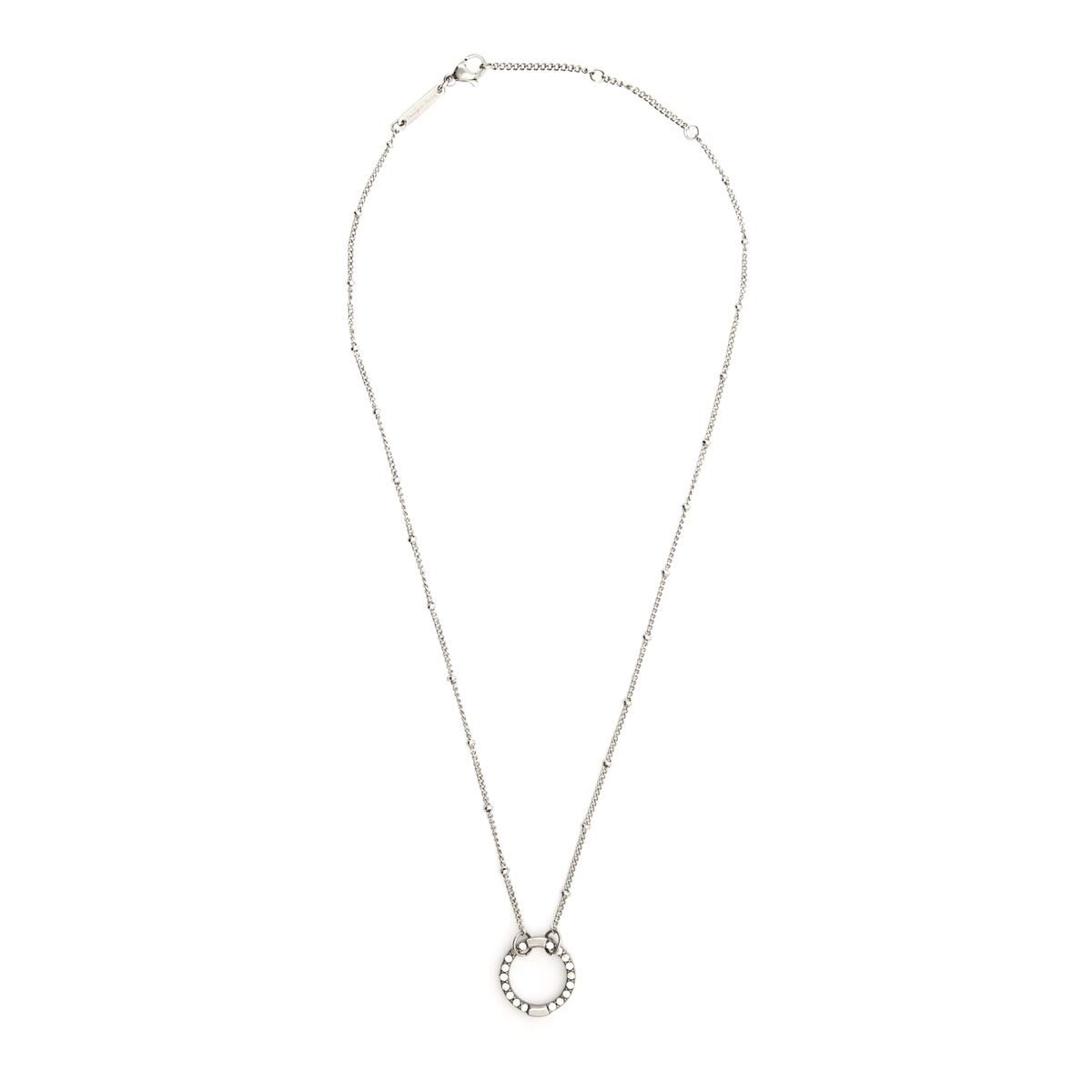 Collar Plateado con Anillo 2