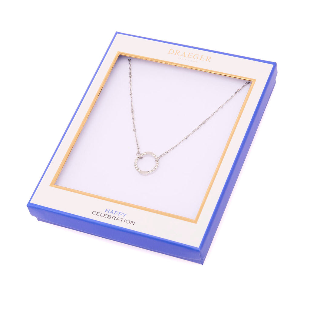 Collar Plateado con Anillo 3