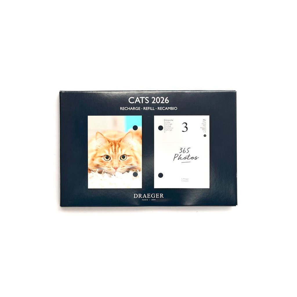 Agenda Efemérides 2026 Recambio para gatos 1