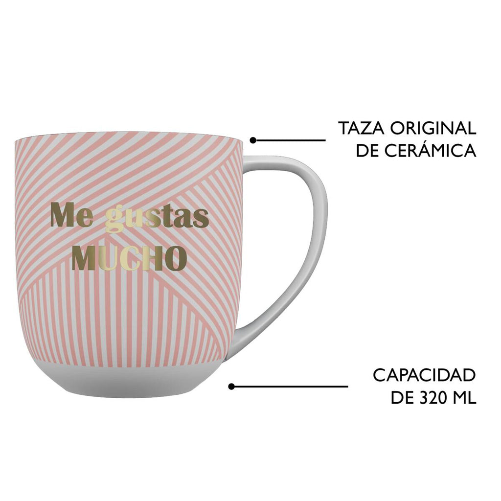Taza tema Afecto Me Gustas Mucho 5
