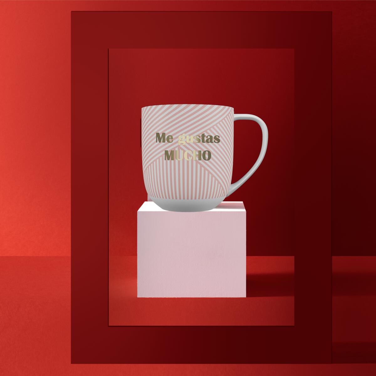Taza tema afecto Me Gustas Mucho 6