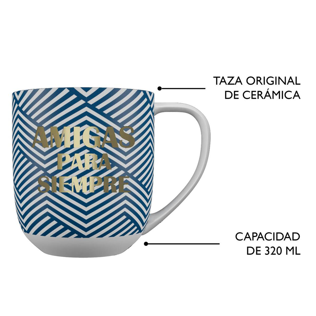 Taza tema Afecto Amigas para Siempre 5