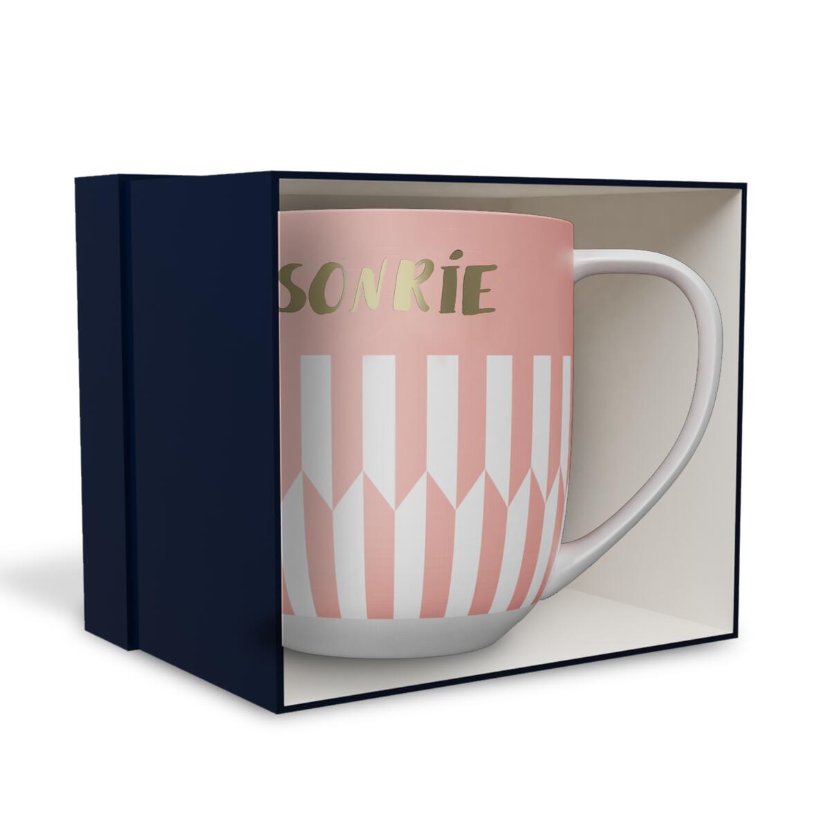 Taza con Mensaje Sonríe 3