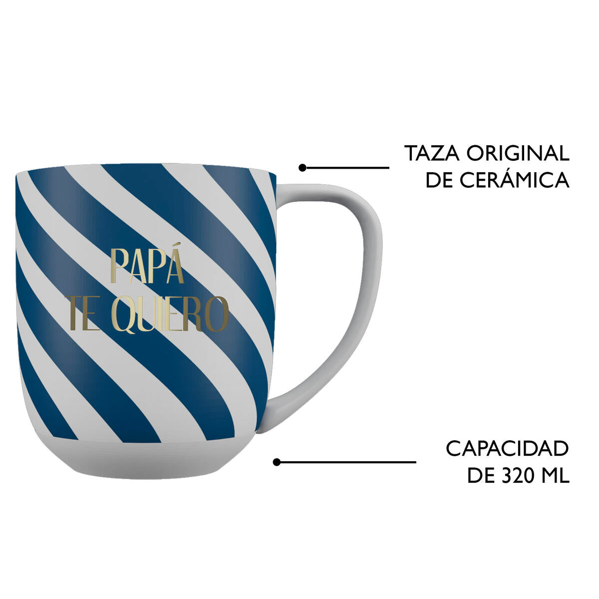 Taza tema Familiar Papá te Quiero 5