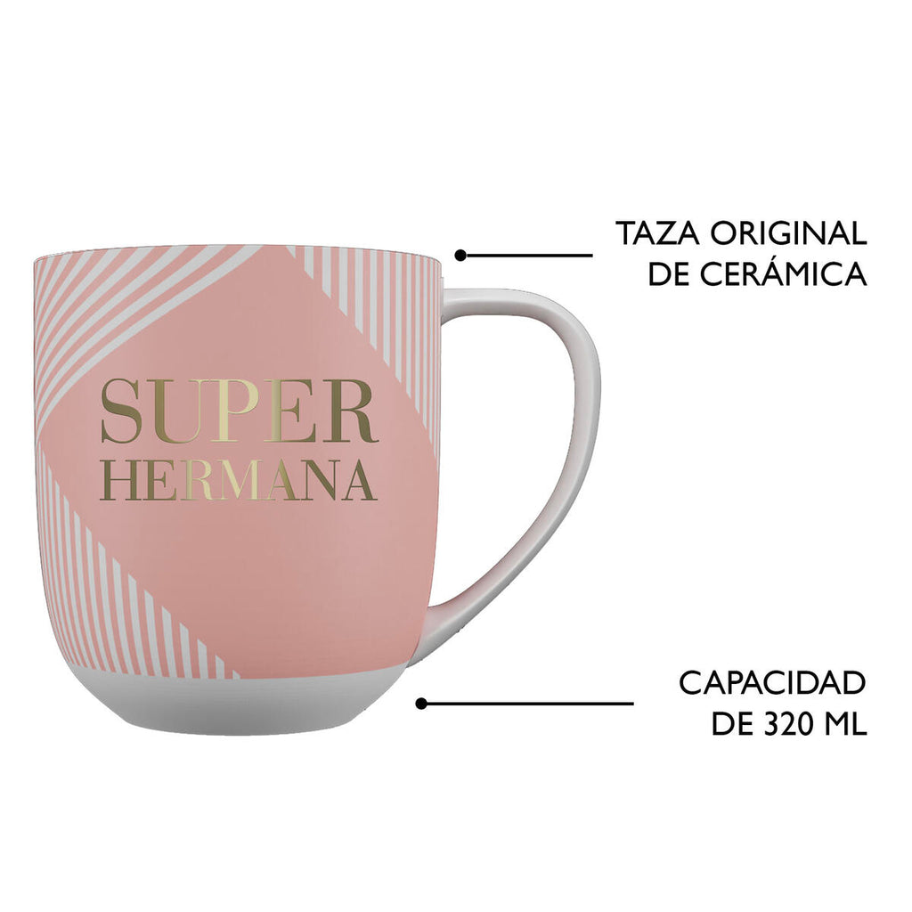 Taza tema Familiar Super Hermana 5