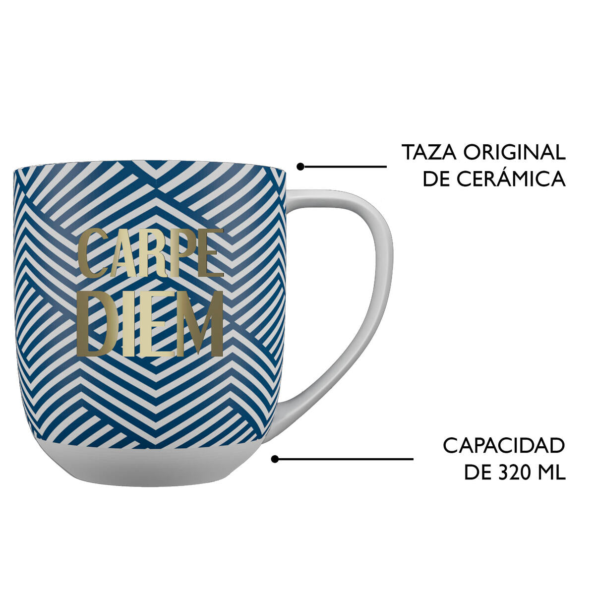 Taza con Mensaje Carpe Diem 5