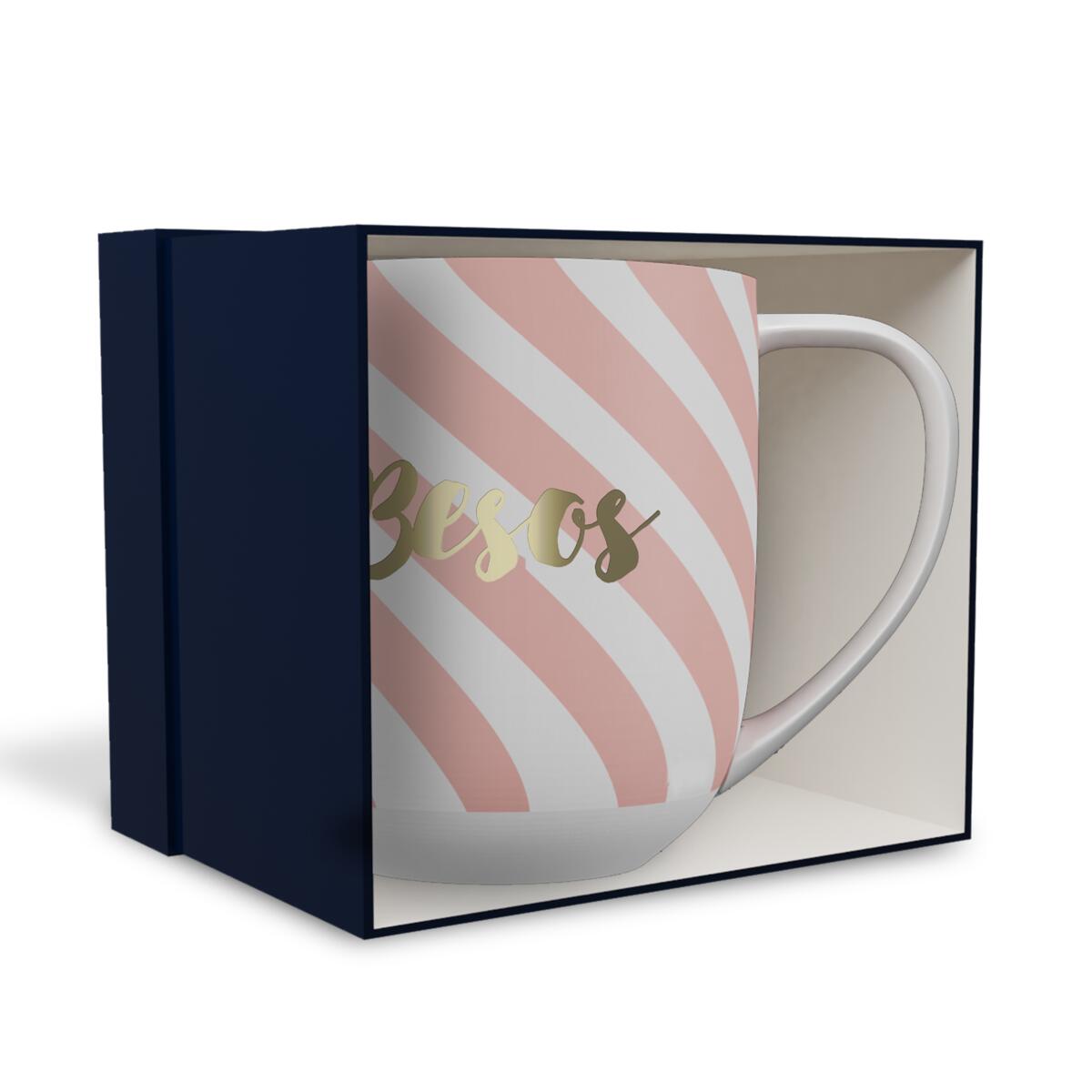 Taza con Mensaje Besos 3