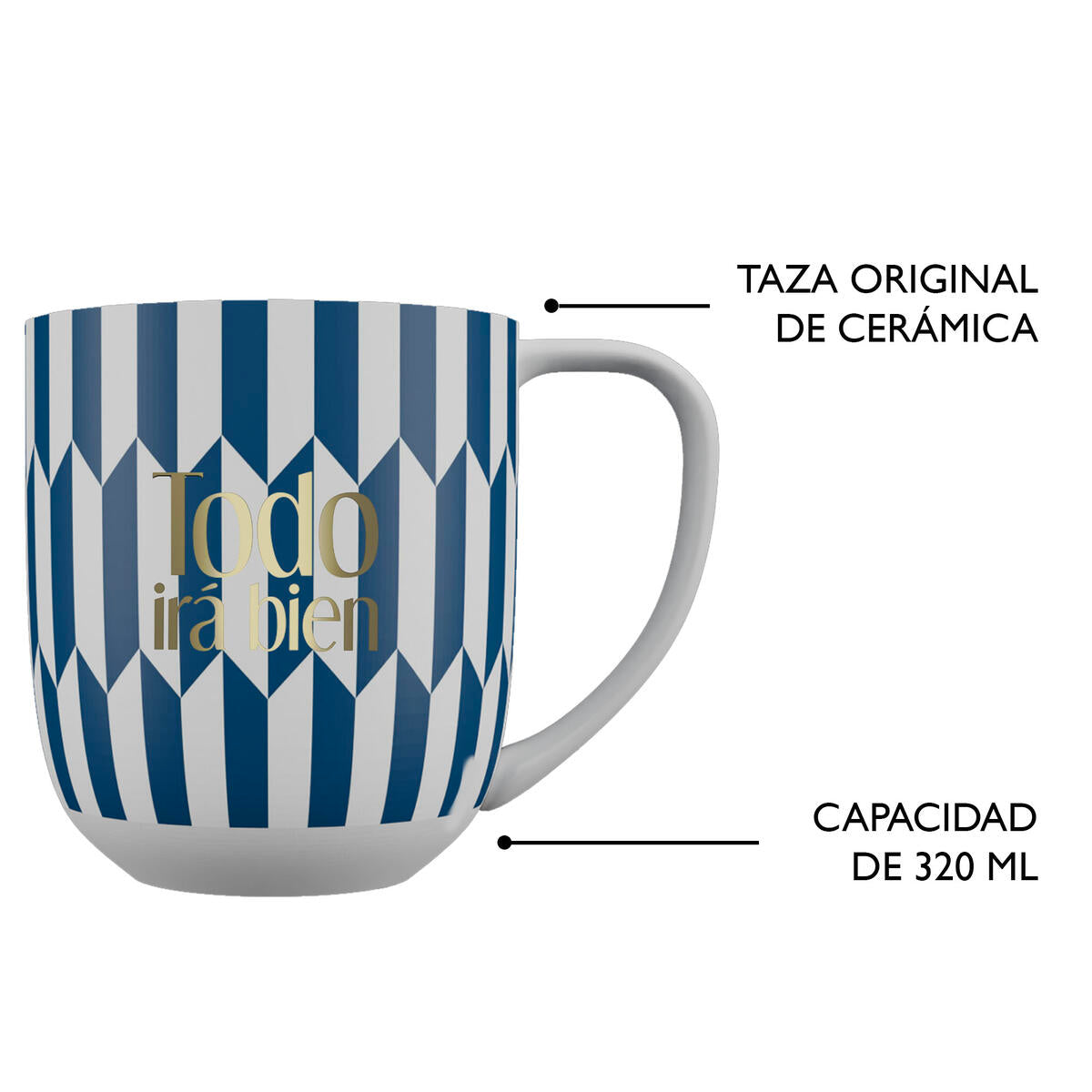 Taza con Mensaje Todo Irá Bien 5