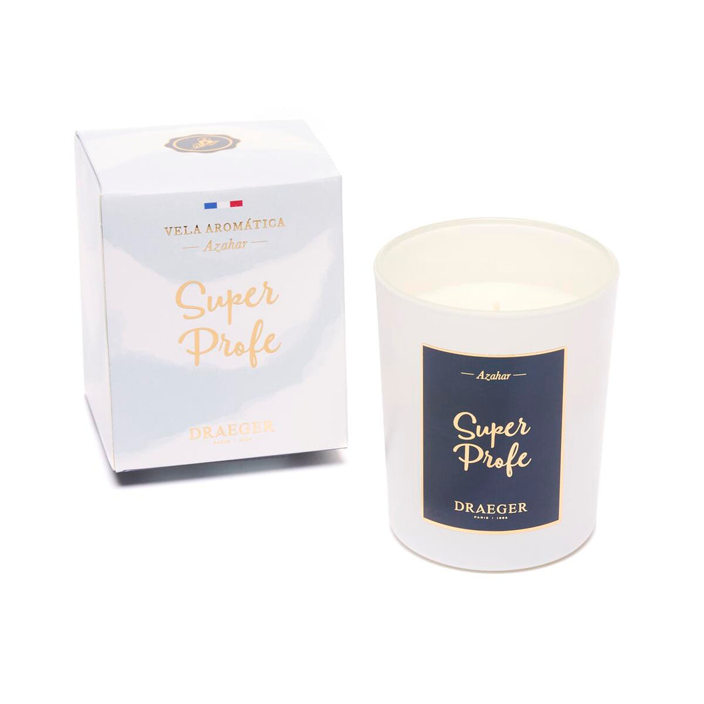 Velas tema Afecto y Fragancia Azahar Super Profe 2