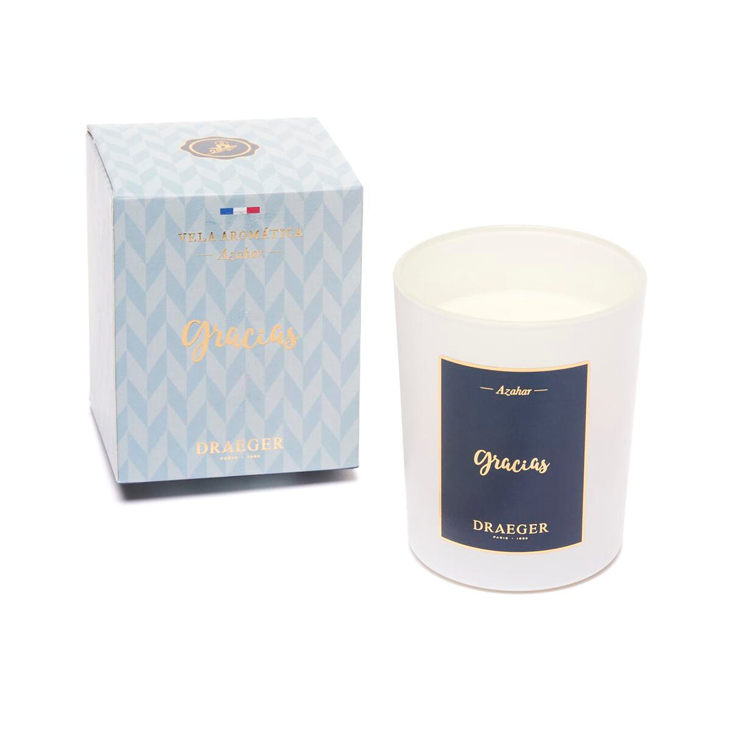 Velas con Mensaje y Fragancia Azahar Gracias 2