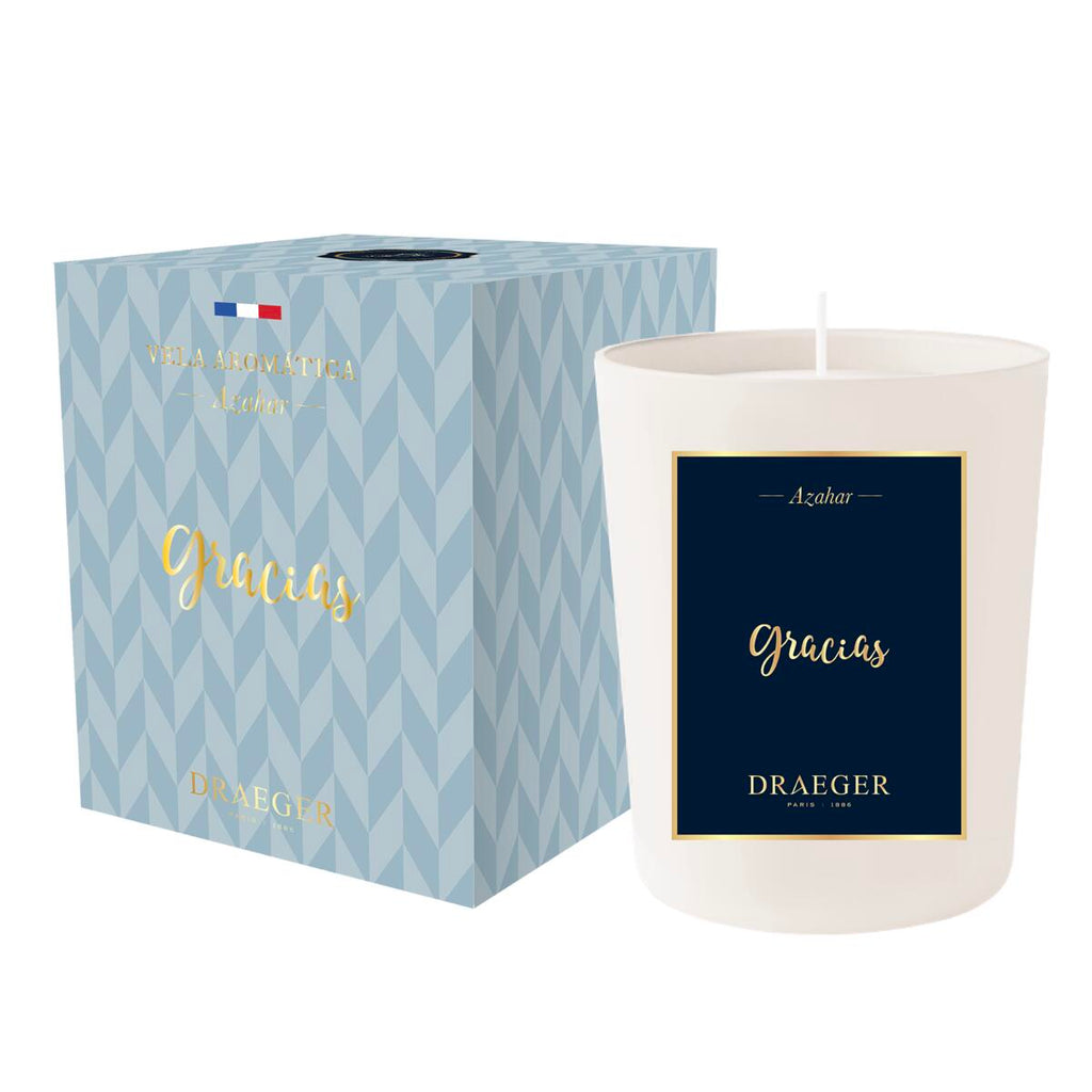 Velas con Mensaje y Fragancia Azahar Gracias 3