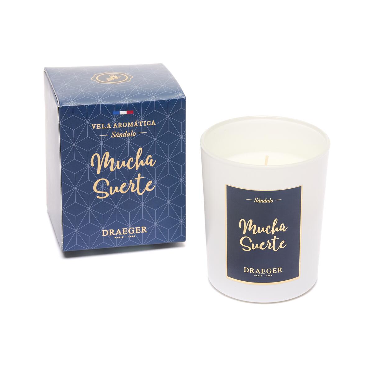 Velas con Mensaje y Fragancia Azahar Mucha suerte 2