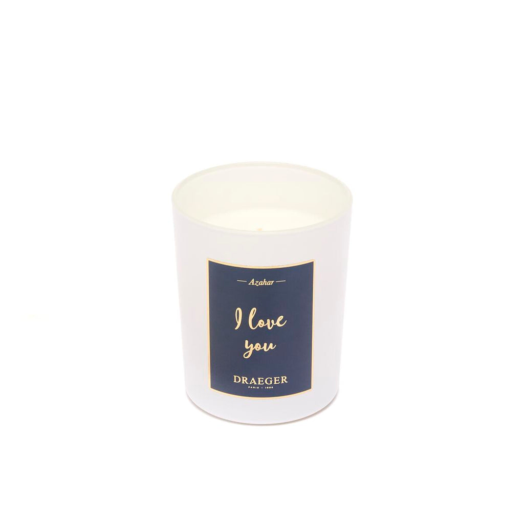 Velas tema Afecto y Fragancia Azahar I love you 1