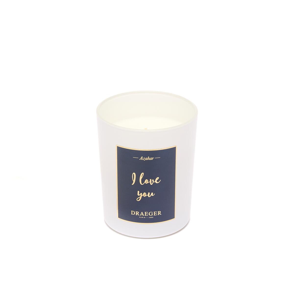 Velas tema Afecto y Fragancia Azahar I love you 1