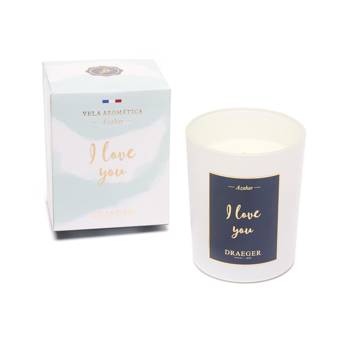 Velas tema Afecto y Fragancia Azahar I love you 2