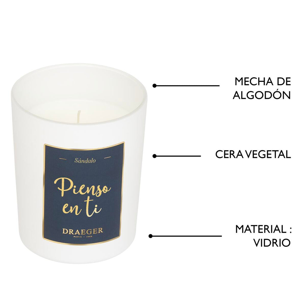 Velas tema Afecto y Fragancia Azahar Pienso en ti 5