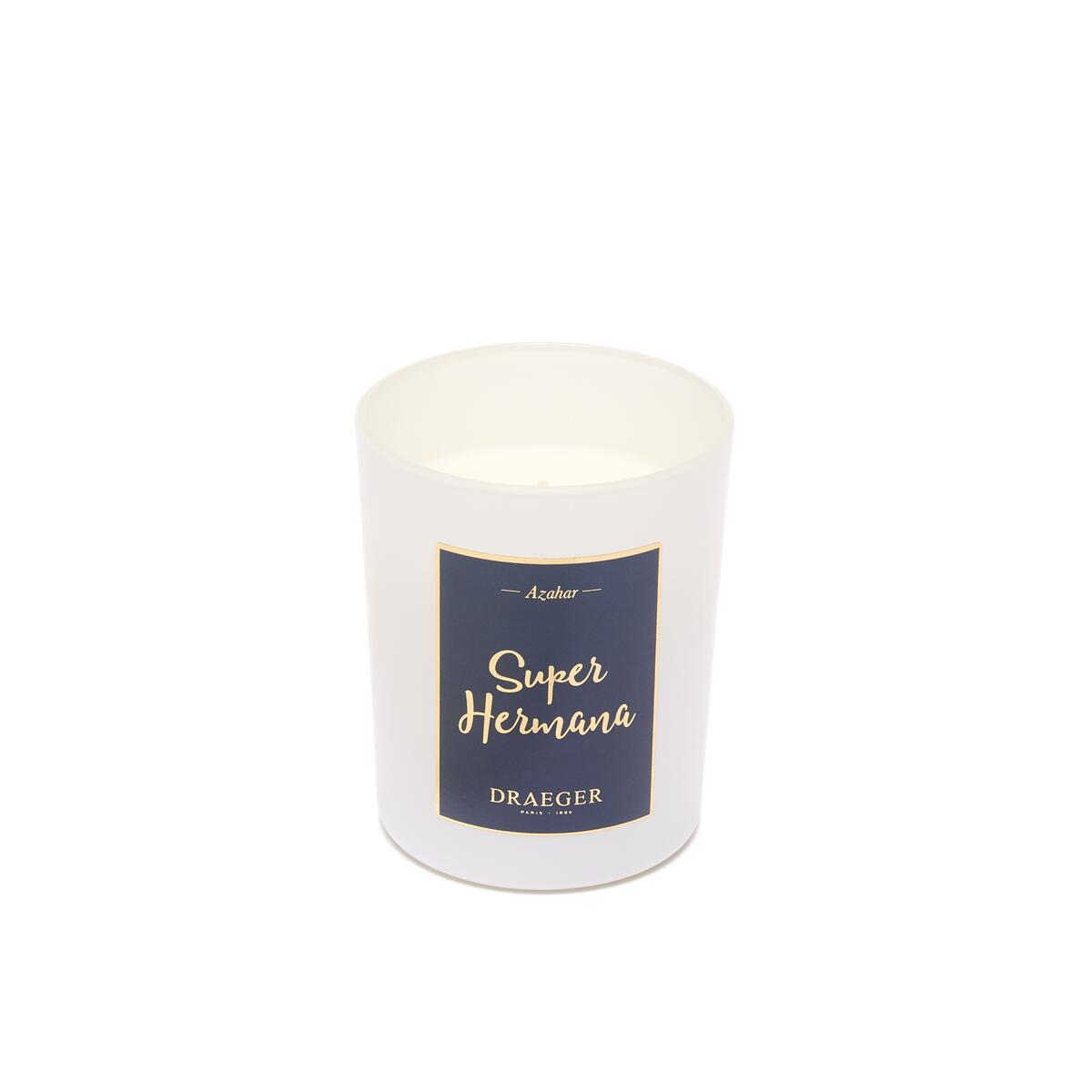 Velas tema Familiar y Fragancia Azahar Super Hermana 1