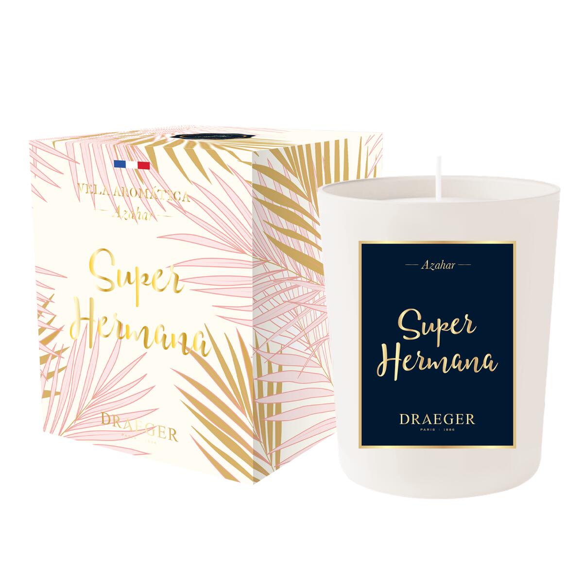 Velas tema Familiar y Fragancia Azahar Super Hermana 3