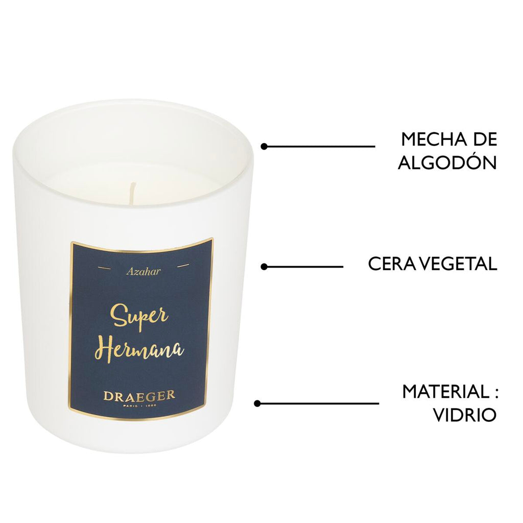 Velas tema Familiar y Fragancia Azahar Super Hermana 5