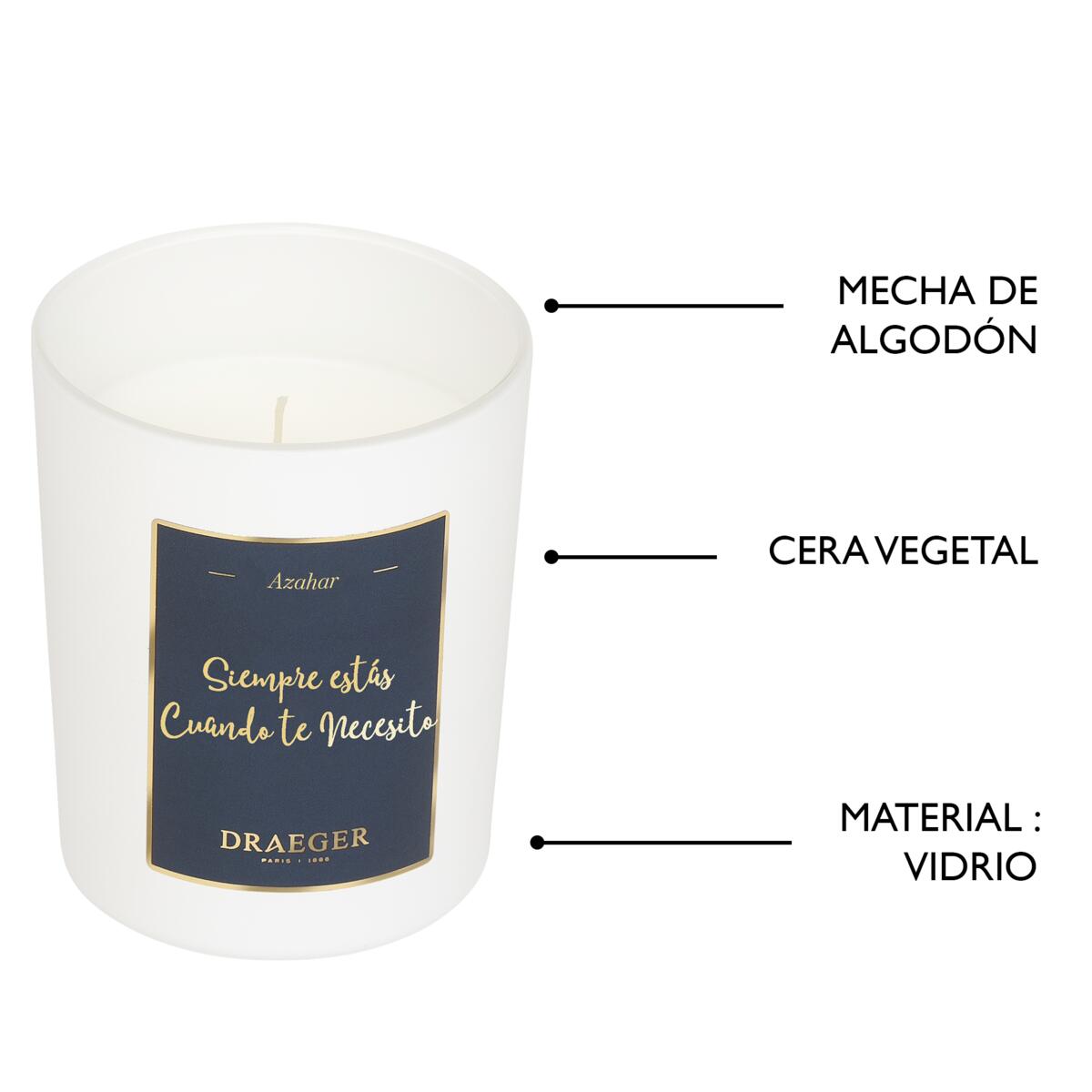 Velas tema Afecto y Fragancia Azahar Siempre estas cuando te necesito 5