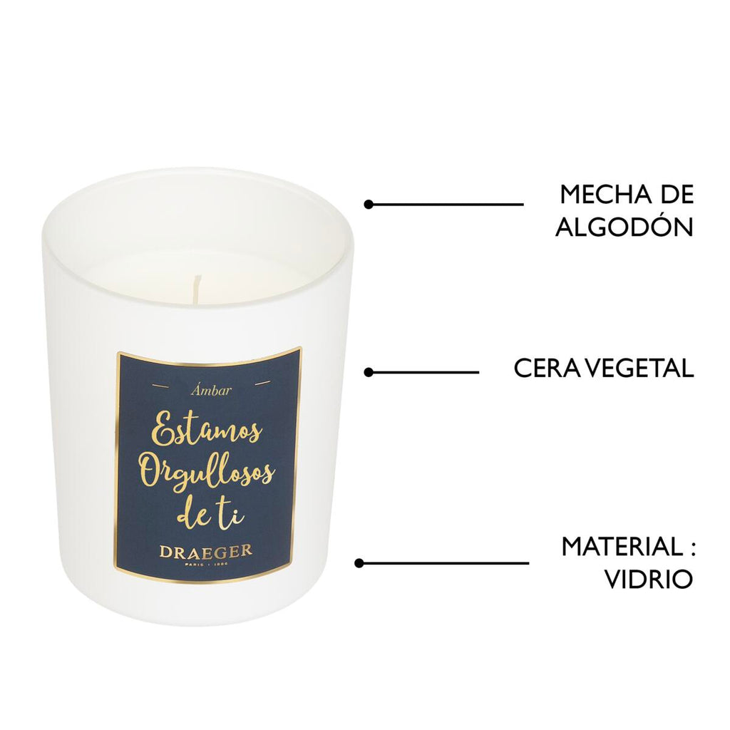 Velas tema Afecto y Fragancia Azahar Estamos orgullosos de ti 5