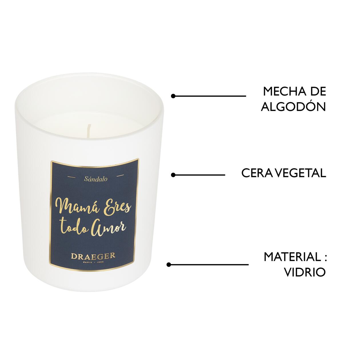 Velas tema Familiar y Fragancia Azahar Mamá Eres todo Amor 5