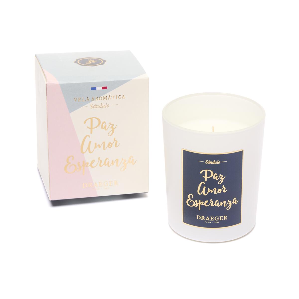 Velas con Mensaje y Fragancia Azahar Paz Amor Esperanza 2