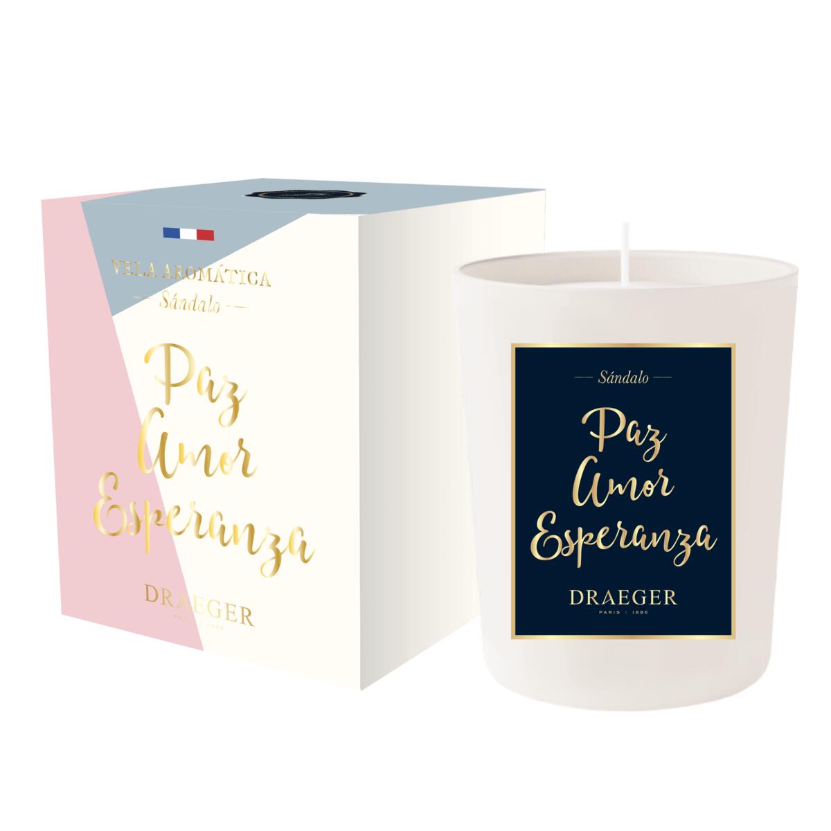 Velas con Mensaje y Fragancia Azahar Paz Amor Esperanza 3