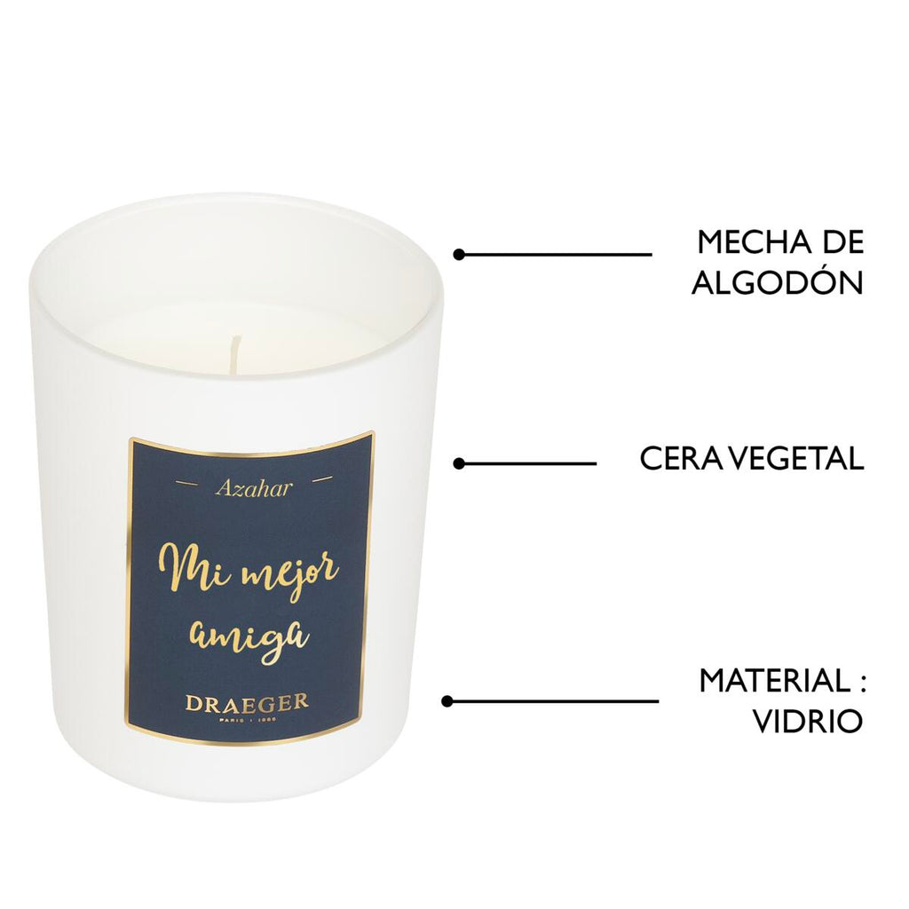 Velas tema Afecto y Fragancia Azahar Mi mejor amiga 5