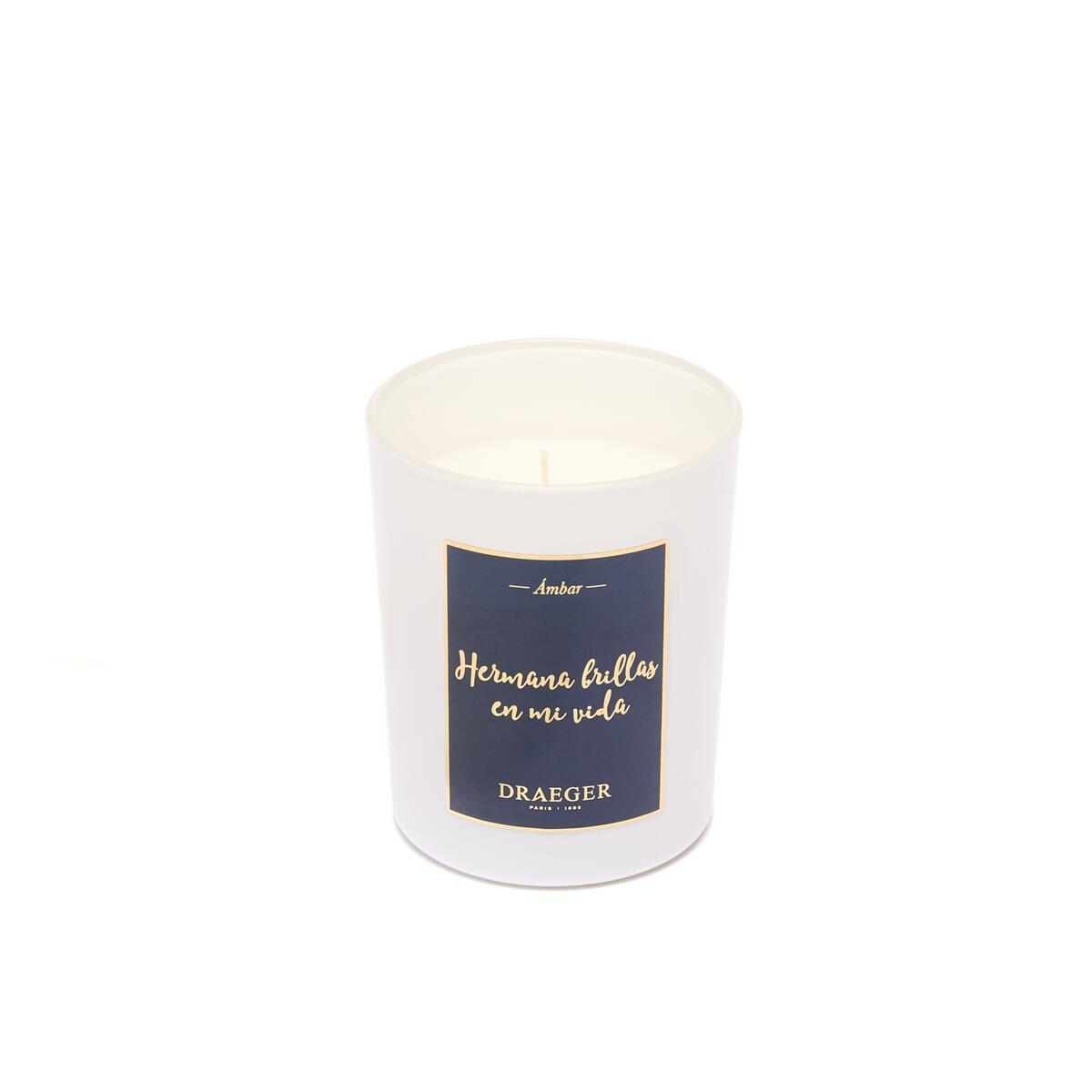 Velas tema Familiar y Fragancia Azahar Hermana Brillas en mi Vida 1