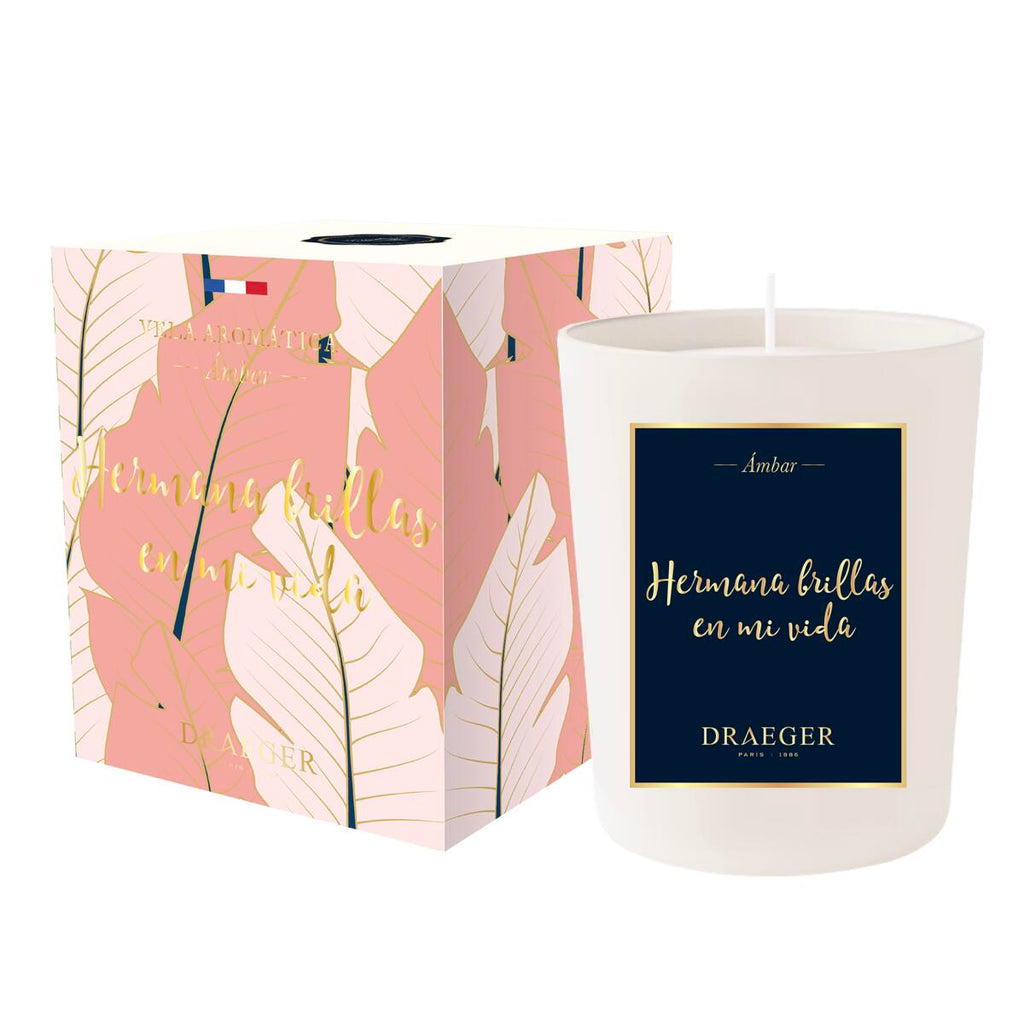 Velas tema Familiar y Fragancia Azahar Hermana Brillas en mi Vida 3