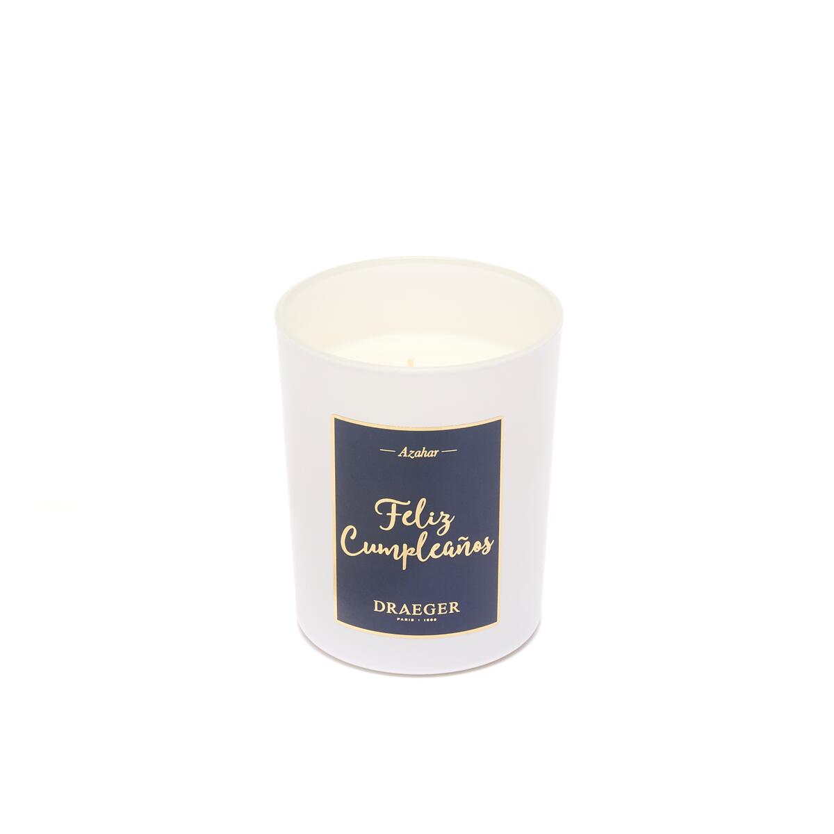 Velas con Mensaje y Fragancia Azahar Feliz Cumpleaños 1
