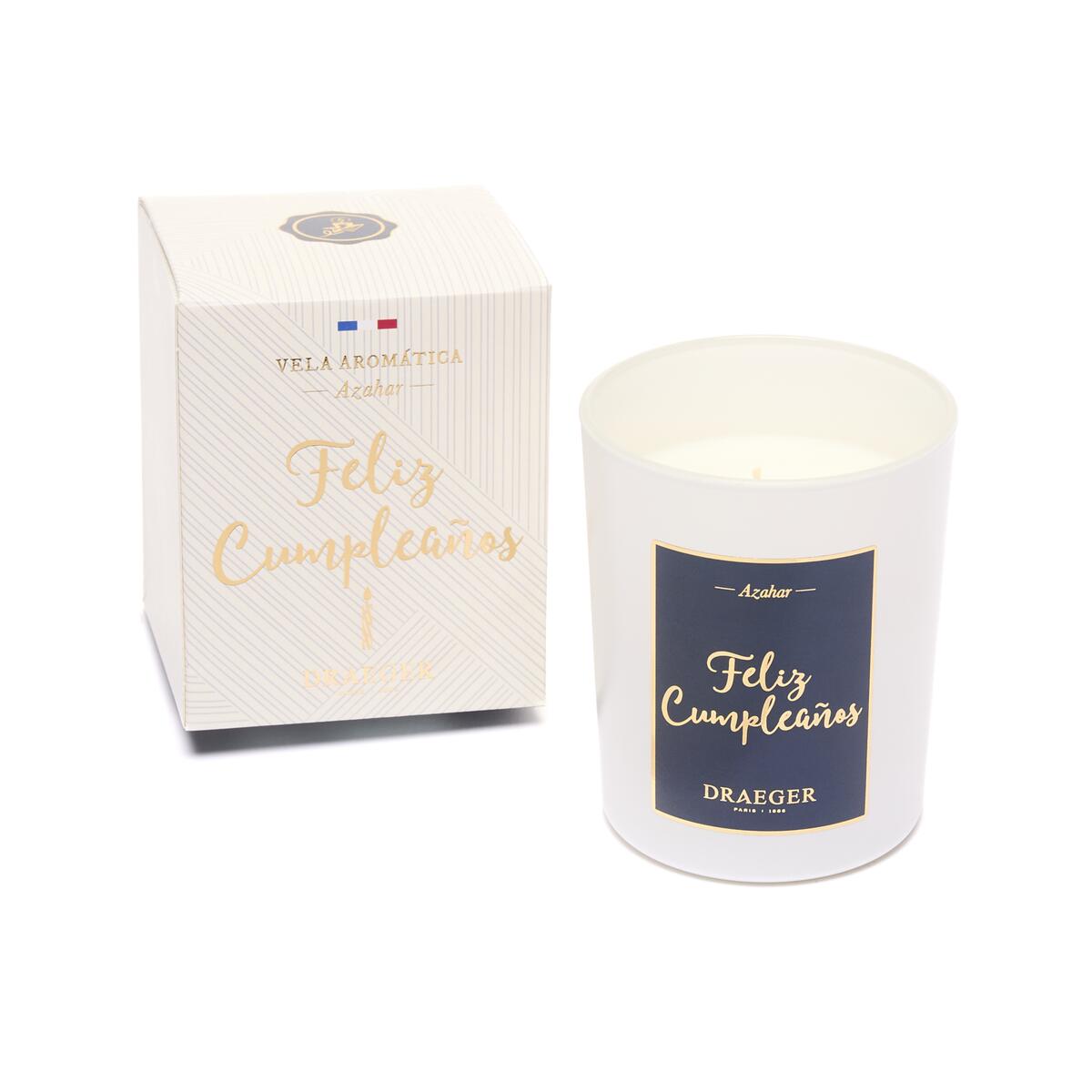 Velas con Mensaje y Fragancia Azahar Feliz Cumpleaños 2