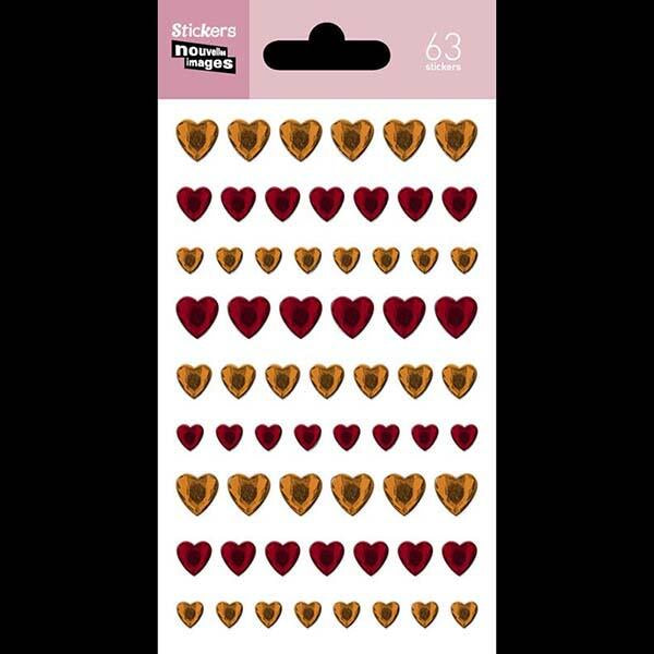 Stickers Corazones Naranjas 1