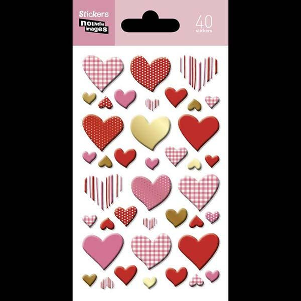 Stickers Corazones Rojos 1