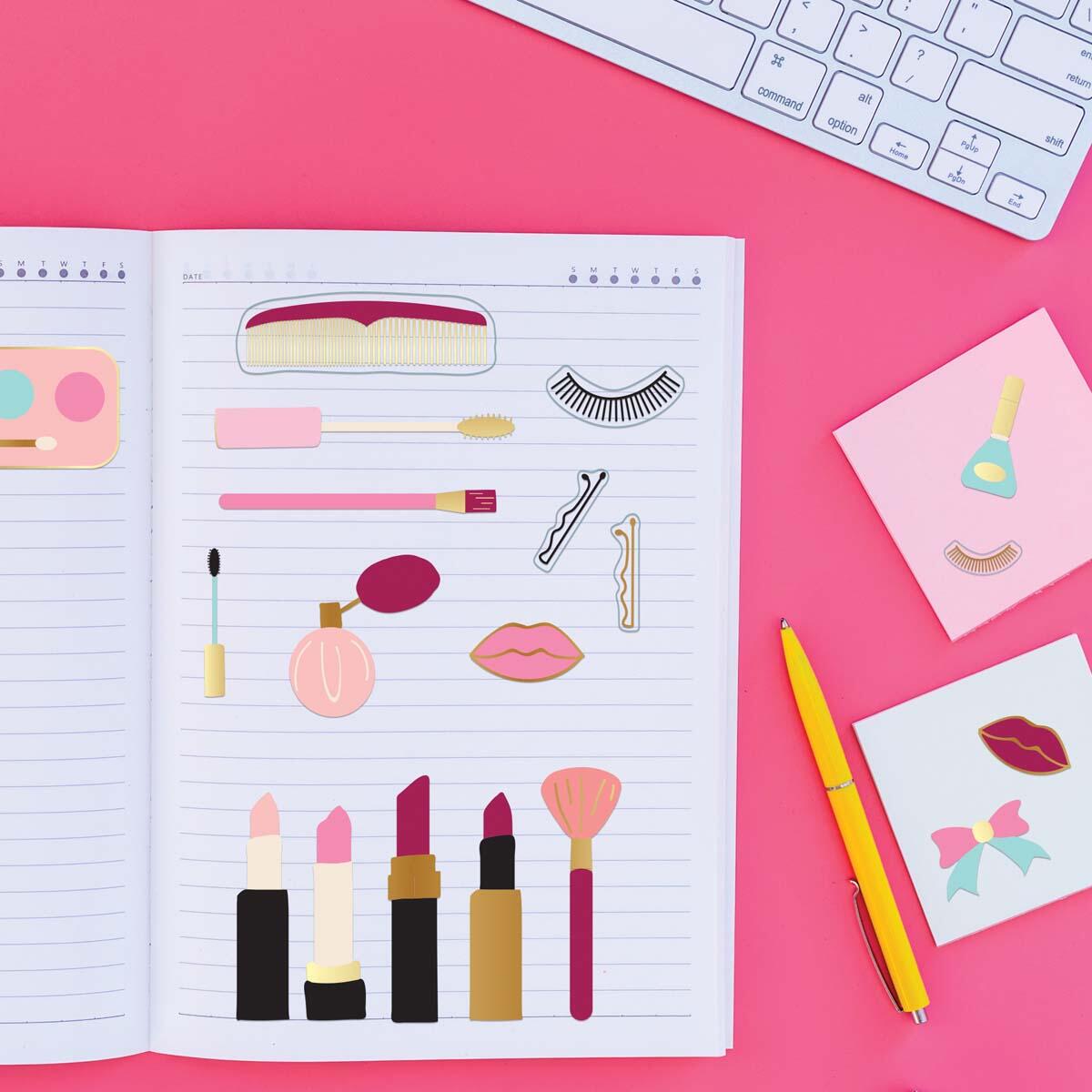 Stickers Maquillaje Girly 3
