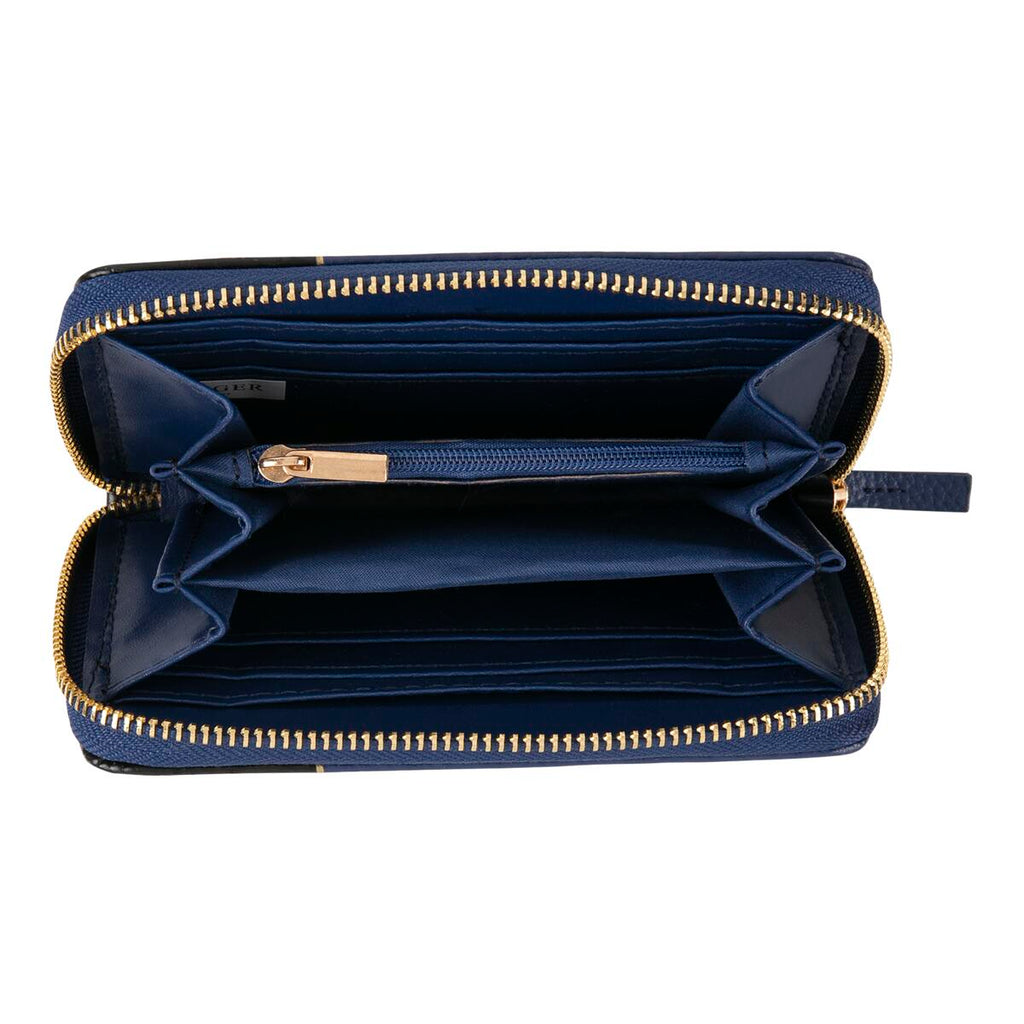Cartera estampada Gráfico negro azul 2