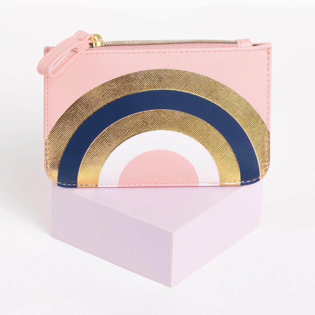 Neceser Pequeño Beauty Kit Arcoíris rosa y dorado 4
