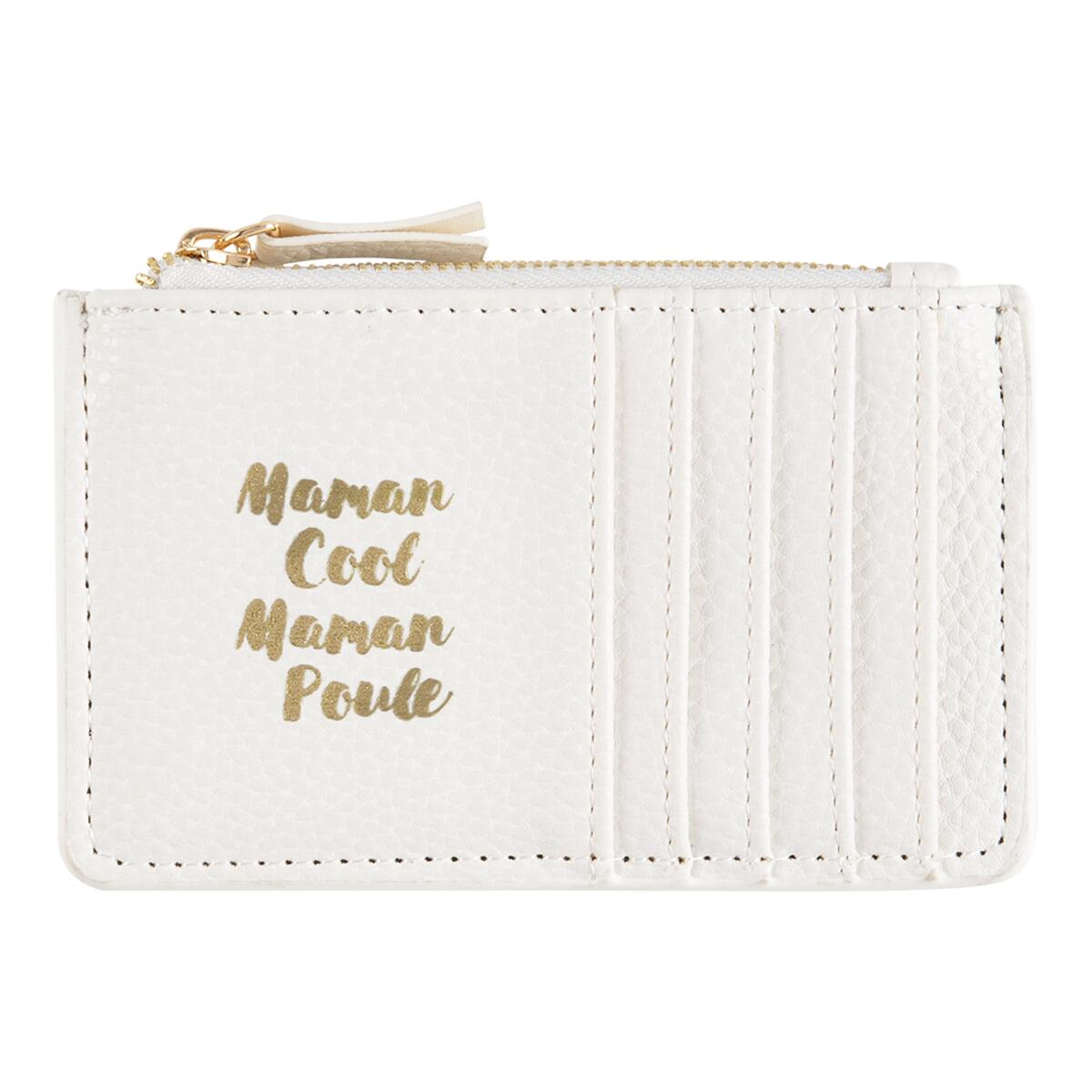 Tarjetero con cremallera Ivory Cool Mom 1