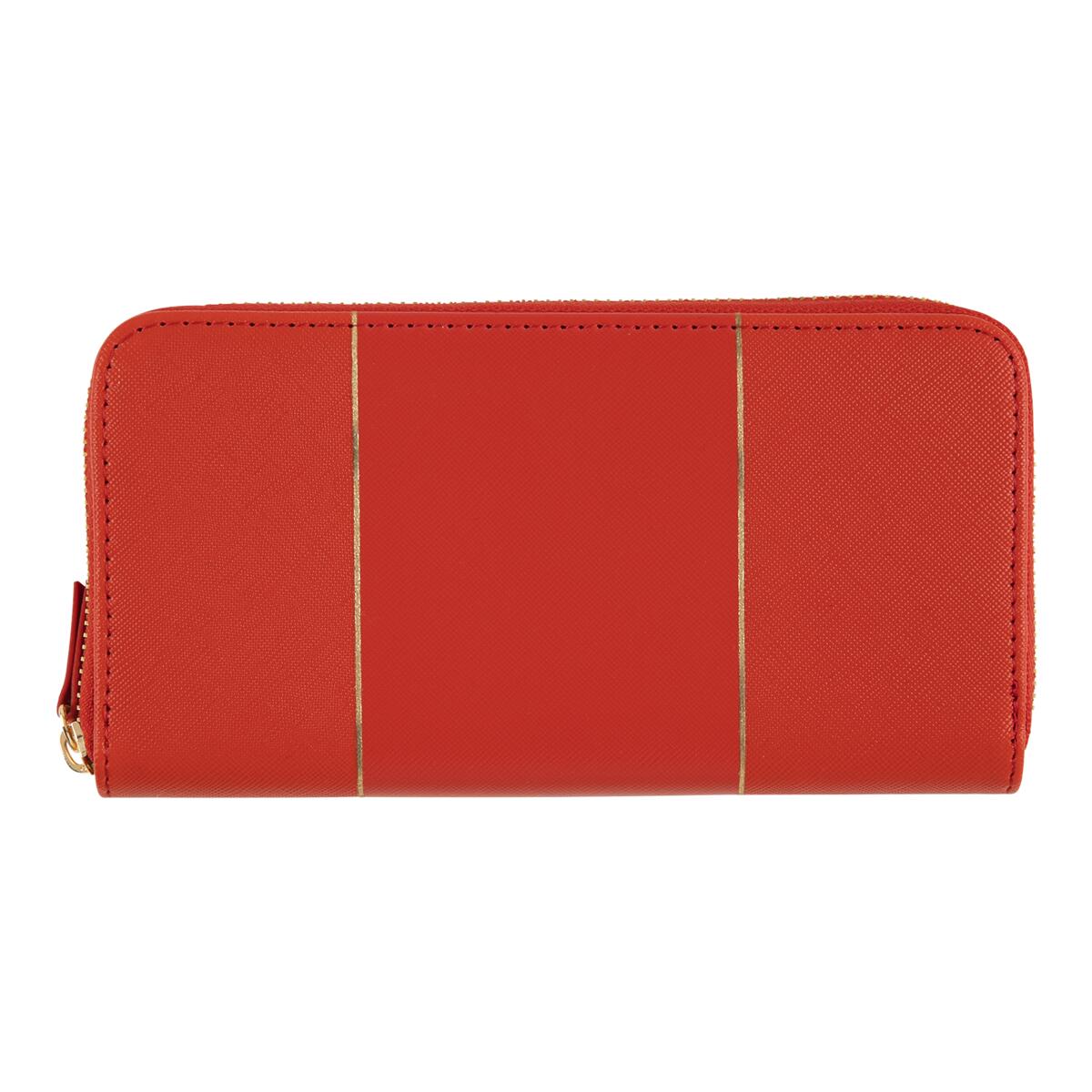 Cartera grande estampada Rojo 1