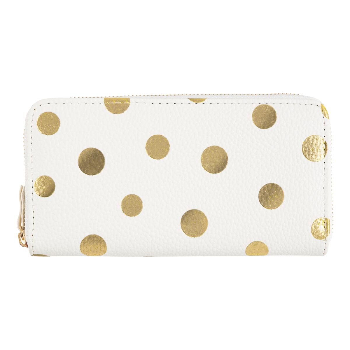 Cartera grande estampada Marfil gráfico 1