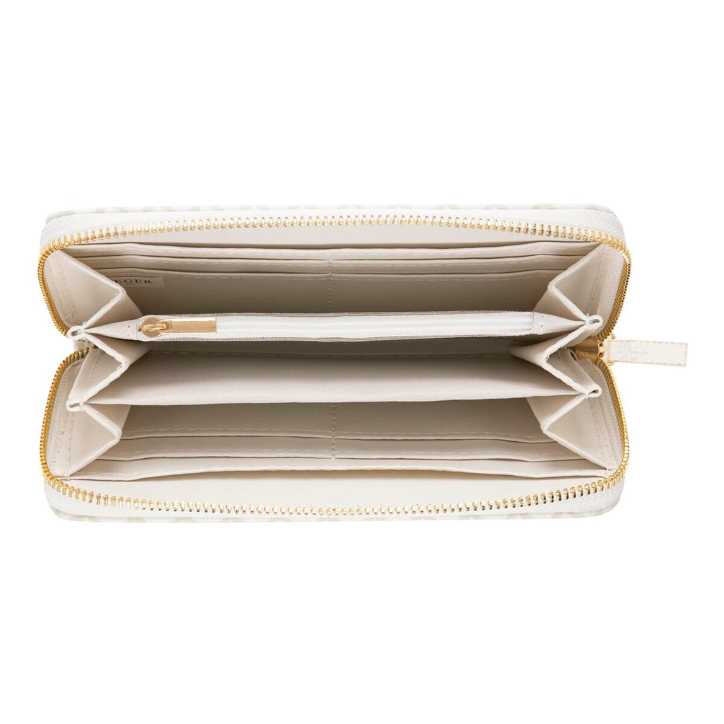 Cartera grande estampada Blanco gráfico 2