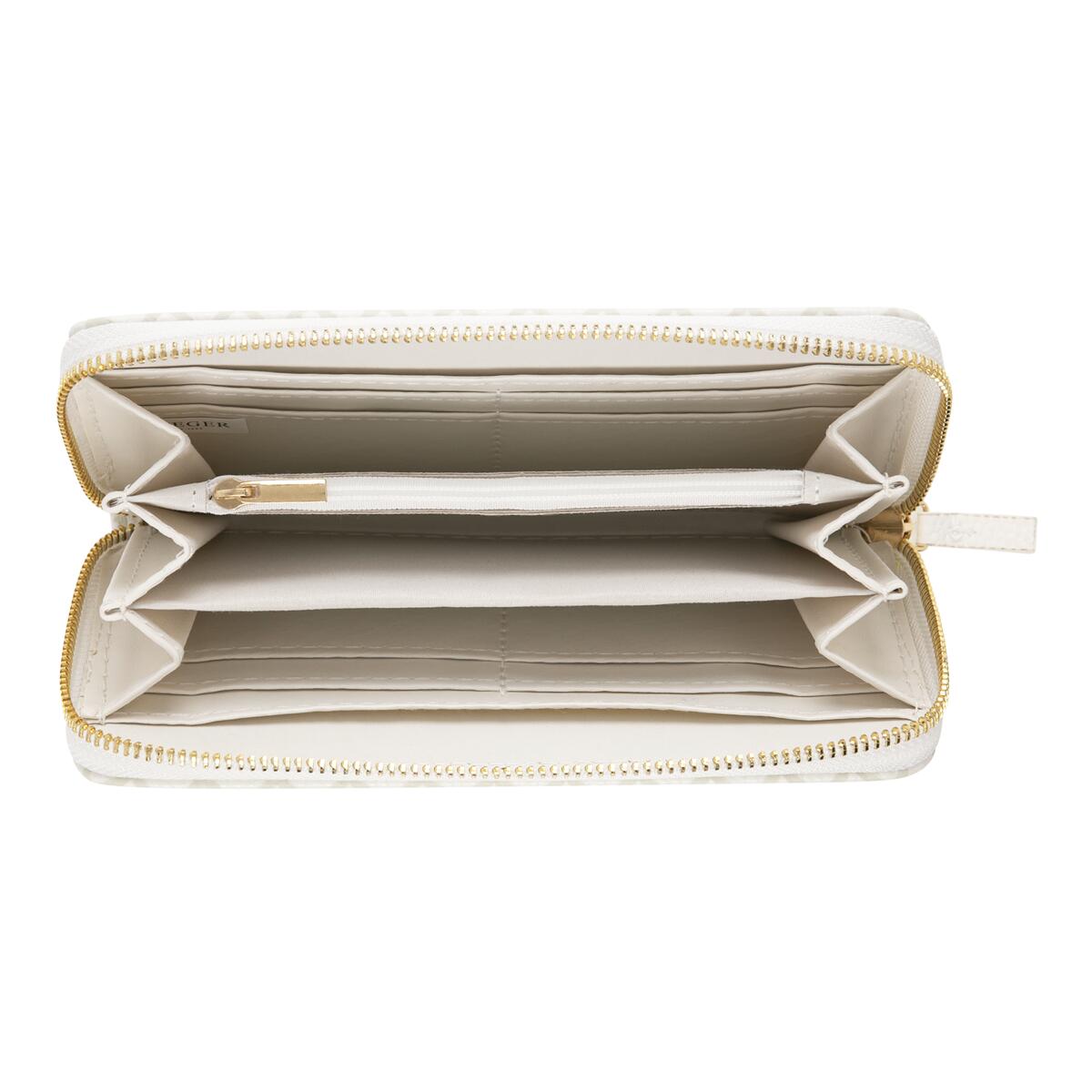 Cartera grande estampada Blanco gráfico 2