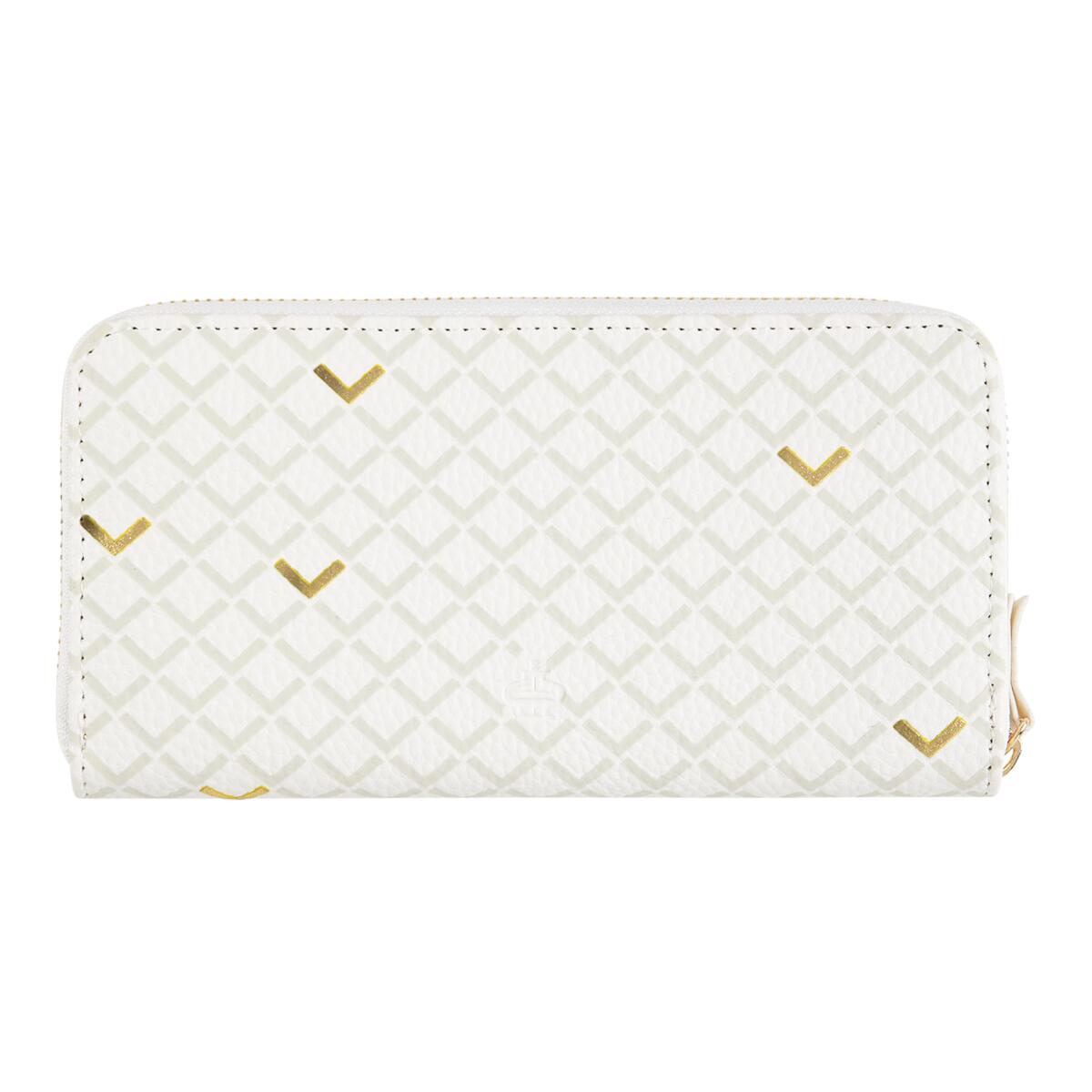 Cartera grande estampada Blanco gráfico 3