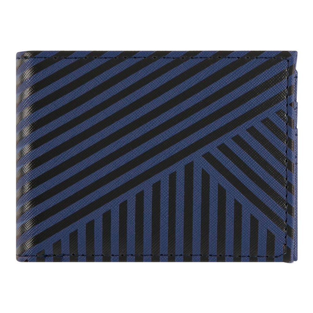 Billetera plana Gráfico negro azul 1